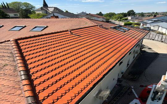 Dach nach der Reinigung