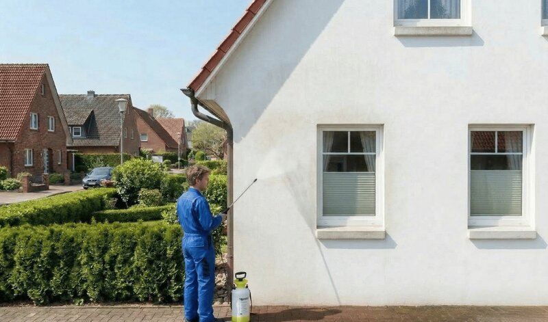 Professionelle Fassadenreinigung ohne Hochdruck im Saarland